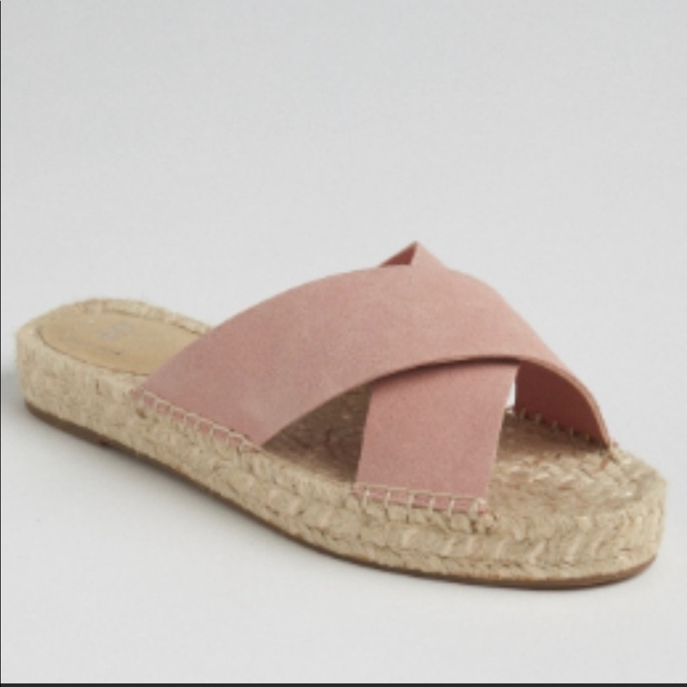 GAP Pink Espadrille Slides